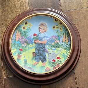 Reco Charming Child in Garden Decorative Plate ( 1989 Bradex No. 84-N89-1.3